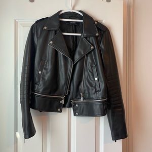 Zara Basics Faux Leather Jacket